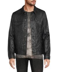 Zadig & Voltaire - 'Crinkle Leather Jacket - Lyst