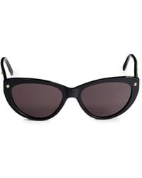 McQueen - 55Mm Cat Eye Sunglasses - Lyst
