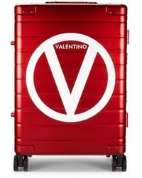 Valentino By Mario Valentino Bond 19-inch Carry-on Suitcase - Red