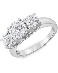 Saks Fifth Avenue 14k White Gold & 2.50 Tcw Diamond Ring - Metallic