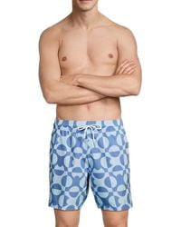 Trunks Surf & Swim - Sano 65 Geometric Print Swim Shorts - Lyst