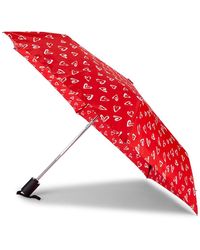 Shedrain Printed Automatic Umbrella - Red
