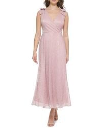 Kensie - Metallic A-line Midi-dress - Lyst