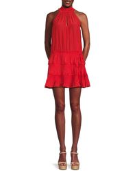 Ramy Brook - Aaron Tiered Cut Out Mini Dress - Lyst