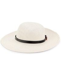 Calvin Klein - Belted Paper Sun Hat - Lyst
