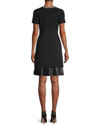 Karl Lagerfeld Synthetic Short Dress in Black Womens Clothing Dresses Mini and short dresses 