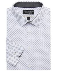 Report Collection - Slim Fit Geometric Print Dress Shirt - Lyst