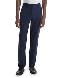 Theory - Rhodes Cotton-Twill Straight-Leg Pants - Lyst
