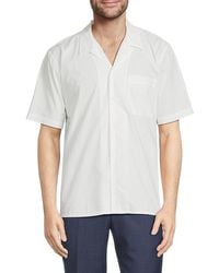 FRAME - Solid Camp Shirt - Lyst