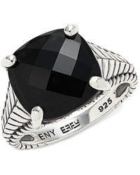 Effy ENY - Sterling Silver & Black Onyx Ring - Lyst