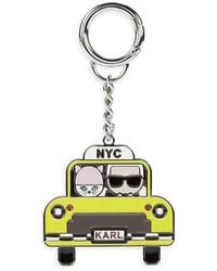 Karl Lagerfeld Nyc Taxi Keychain - Black