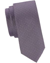 Calvin Klein Diamond Reprocessed Polyester-blend Tie - Purple