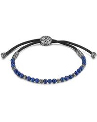 John Hardy - Chain Collection Lapis Lazuli & Sterling Silver Beaded Bracelet - Lyst