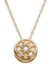 Saks Fifth Avenue - 14K & Diamond Pendant Necklace - Lyst