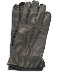 Portolano - Handsewn Cashmere Lined Leather Gloves - Lyst
