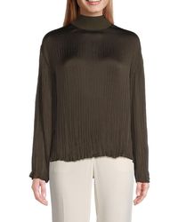 Vince - Satin Pleated Top - Lyst