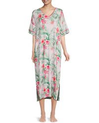 Tommy Bahama - Floral Side Slit Caftan Dress - Lyst