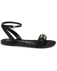 Calvin Klein Kckyle Ankle-strap Sandals - Black