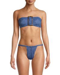 WeWoreWhat - Buckle-embellished Bikini Top - Lyst