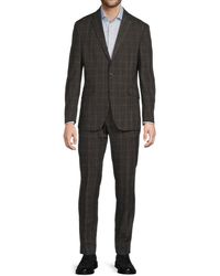 Kenneth Cole - Mini Grid Two-Button Slim-Fit Suit - Lyst