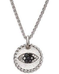 Effy - Sterling Silver & 0.13 Tcw Diamond Pendant Necklace - Lyst