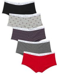 Tommy Hilfiger 5-pack Logo Band Bikini Panties - Red