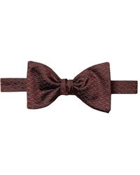 Eton - Zig Zag Silk Jacquard Pre Tied Bow Tie - Lyst