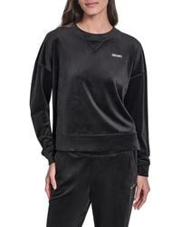 DKNY - Logo Drop Shoulder Sweatshirt - Lyst
