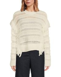 J.McLaughlin - J. Mclaughlin Aleksandra Open-Knit Baby Alpaca-Blend Sweater - Lyst