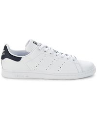 adidas Stan Smith Perforated Leather Trainers - White