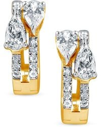 Saks Fifth Avenue - 14k Yellow Gold & 1.50 Tcw Lab-grown Diamond Earrings - Lyst