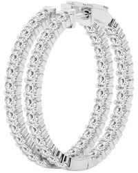 Saks Fifth Avenue - 14K & 7 Tcw Lab Grown Diamond Hoop Earrings - Lyst
