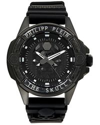 Philipp Plein - The $kull 45mm Stainless Steel & Silicone Strap Watch - Lyst
