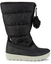 Pajar - Fay Quilted Faux Fur Pom Pom Snow Boots - Lyst