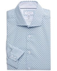 Ted Baker - Micro Print Slim Fit Dress Shirt - Lyst