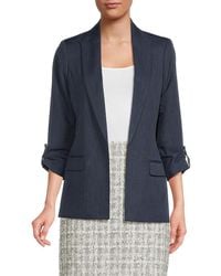 Calvin Klein - Open Front Blazer - Lyst