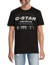 G-Star RAW - Old Skool Logo Graphic Tee - Lyst