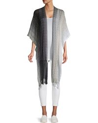 Missoni Zigzag-print Fringe-trim Cotton Wrap - Black