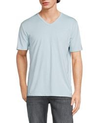 Saks Fifth Avenue - 'Solid V Neck Tee - Lyst