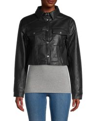 Calvin Klein Leather jackets for Women | Online Sale up to 51% off | Lyst