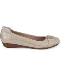 anne klein uplift buckle flats