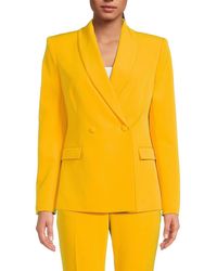 BCBGMAXAZRIA - Notched Lapel Shawl Collar Blazer - Lyst