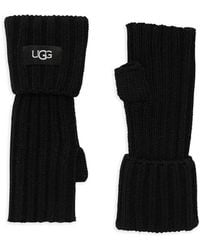UGG - Ribbed Fingerless Gloves - Lyst