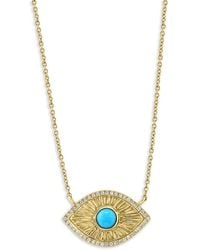 Effy - 14K Goldplated Sterling, & 0.13 Tcw Diamond Pendant Necklace - Lyst