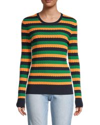 Jason Wu - Striped Crewneck Sweater - Lyst