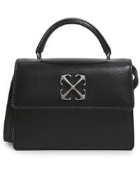 Off-White c/o Virgil Abloh - Jitney Logo Leather Shoulder Bag - Lyst