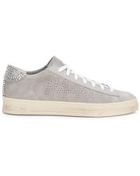 P448 - Jack Crystal-Studded Suede Low-Top Sneakers - Lyst