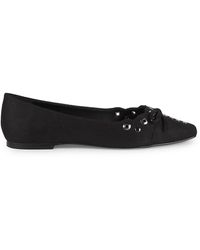 Saks Fifth Avenue - Shirley Eyelet Ballet Flats - Lyst