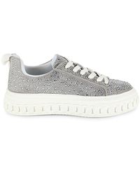 BCBGeneration - Riso Crystal Embellished Low Top Sneakers - Lyst