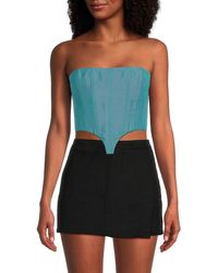 LAQUAN SMITH - Strapless Corset Top - Lyst